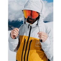 Burton [ak] Swash GORE-TEX Jacket - Men's - Gray Cloud / Golden Rod / Deep Emerald