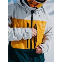 Burton [ak] Swash GORE-TEX Jacket - Men's - Gray Cloud / Golden Rod / Deep Emerald