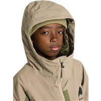 Burton Hillslope 2L Jacket - Kids - Summit Taupe / Forest Moss