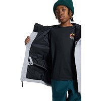 Burton Skimmer 2L Jacket - Kids - Silver Sconce / True Black