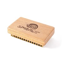 Spiral Wax Brass Wax Brush - Natural Wood