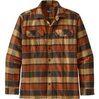Patagonia Long Sleeve Fjord Flannel Shirt - Men's - Plots / Burnished Red (PBRD)