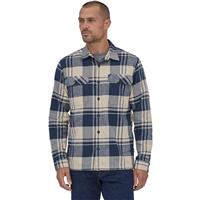 Patagonia L/S Organic Cotton Midweight Fjord Flannel Shirt - Men's - Live Oak / Smolder Blue (LOSM)