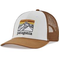 Patagonia Line Logo Ridge LoPro Trucker Hat - White w/ Nest Brown (WNEB)