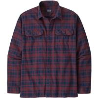 Patagonia L/S Organic Cotton Midweight Fjord Flannel Shirt - Men's - Connected Lines / Sequoia Red (CLSQ)