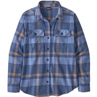 Patagonia L/S Organic Cotton Midweight Fjord Flannel Shirt - Women's - Comstock / Current Blue (CMKC)