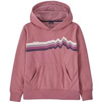 Patagonia LW Graphic Hoody Sweatshirt - Youth - Ridge Rise Stripe / Light Star Pink (RISP)