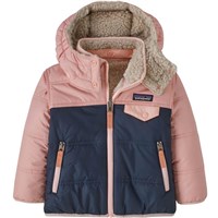 Patagonia Baby Reversible Tribbles Hoody - Youth - New Navy w/ Mallow Pink (NVMA)