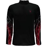Spyder Webstrong Dry Web T-Neck - Men's - Black / Black / Red