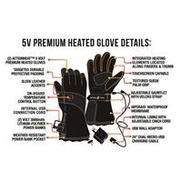 ActionHeat 5V Heated Premium Gloves - Women's - Black