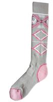 Winter's Edge Mondo Medium Sock - Women's - Oatmeal / Pink